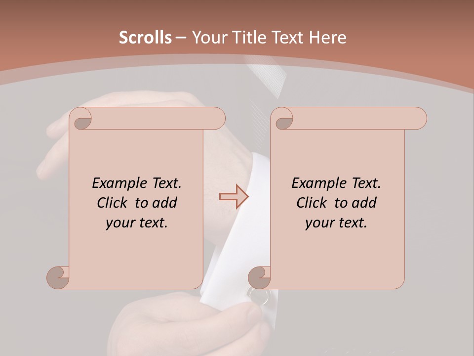 Wedding Dress Gentleman PowerPoint Template