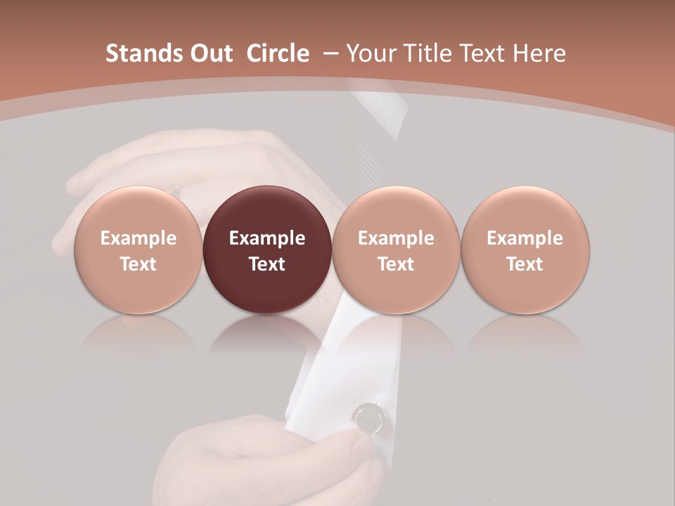 Wedding Dress Gentleman PowerPoint Template