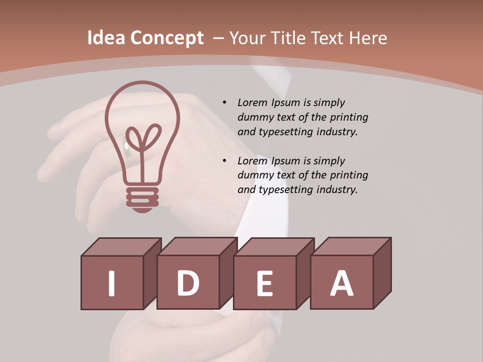 Wedding Dress Gentleman PowerPoint Template