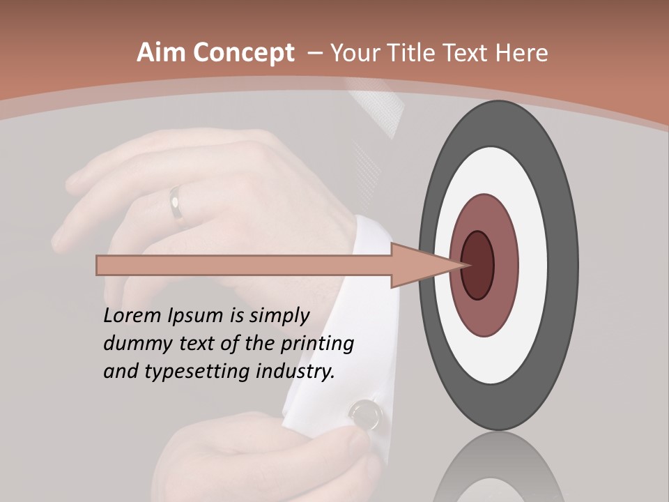 Wedding Dress Gentleman PowerPoint Template