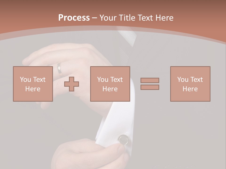 Wedding Dress Gentleman PowerPoint Template