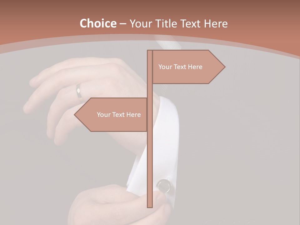 Wedding Dress Gentleman PowerPoint Template