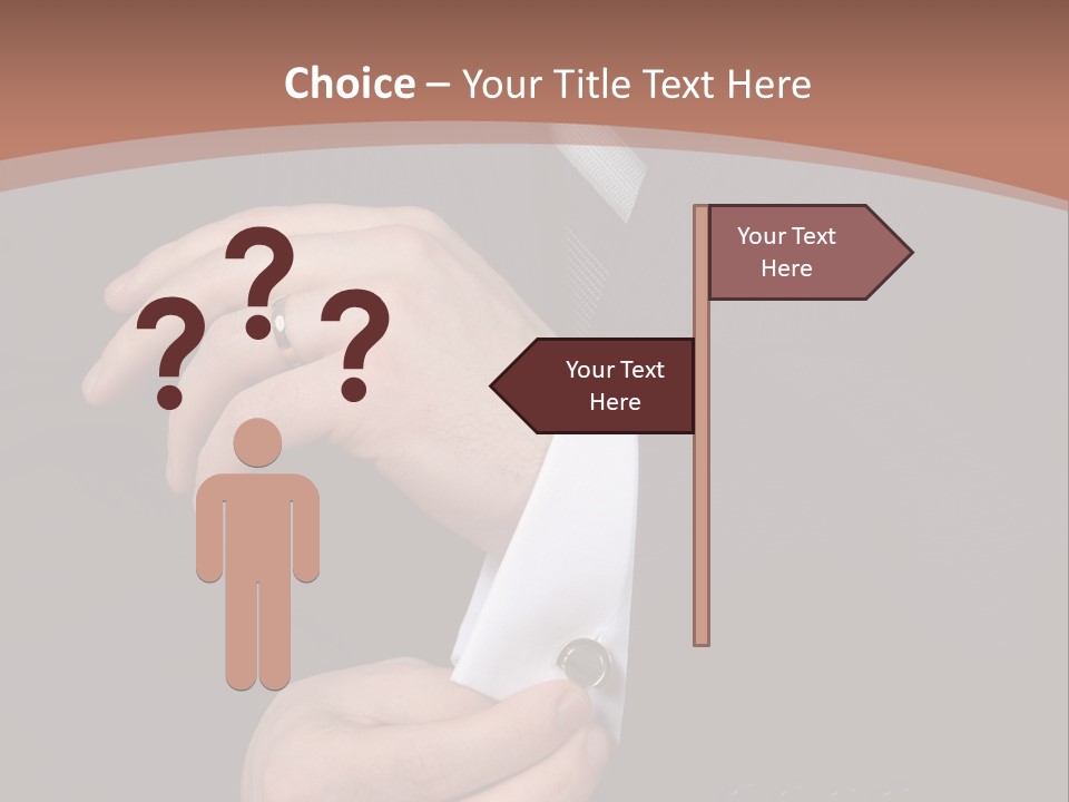 Wedding Dress Gentleman PowerPoint Template