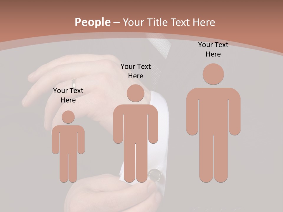 Wedding Dress Gentleman PowerPoint Template