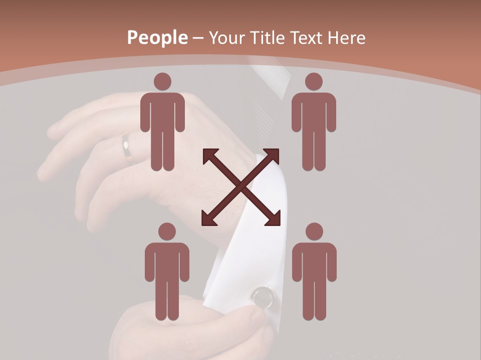 Wedding Dress Gentleman PowerPoint Template