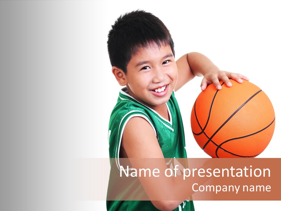 Healthy Ball Player PowerPoint Template