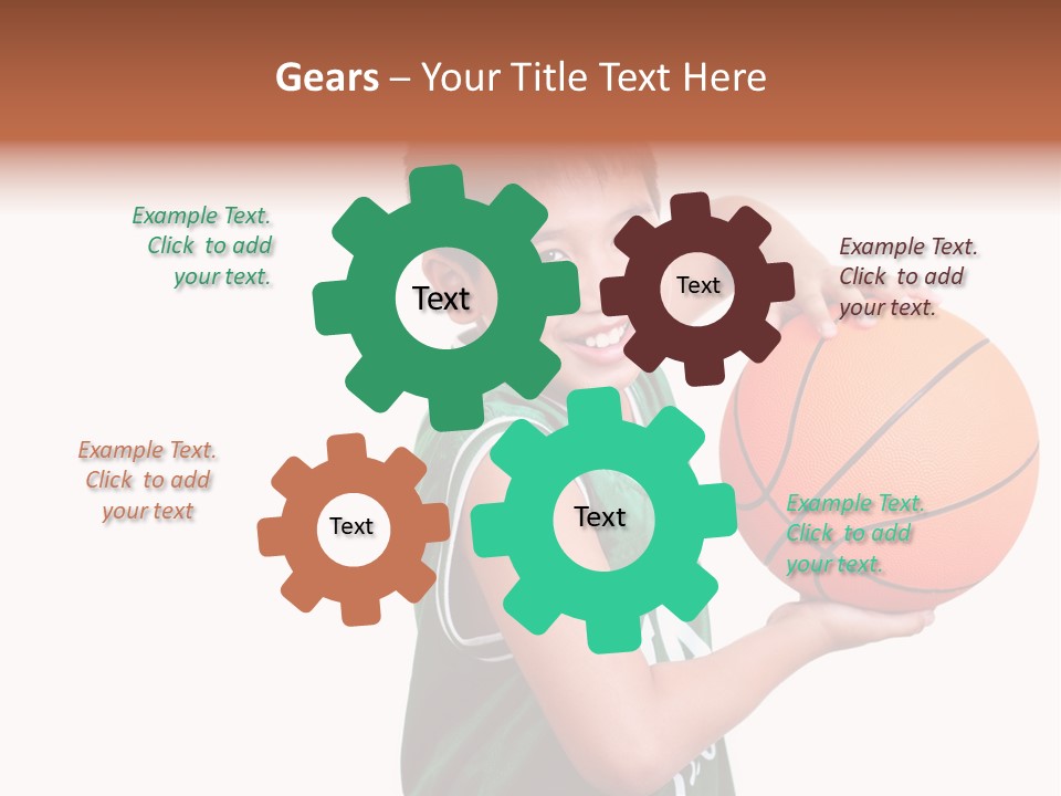 Healthy Ball Player PowerPoint Template