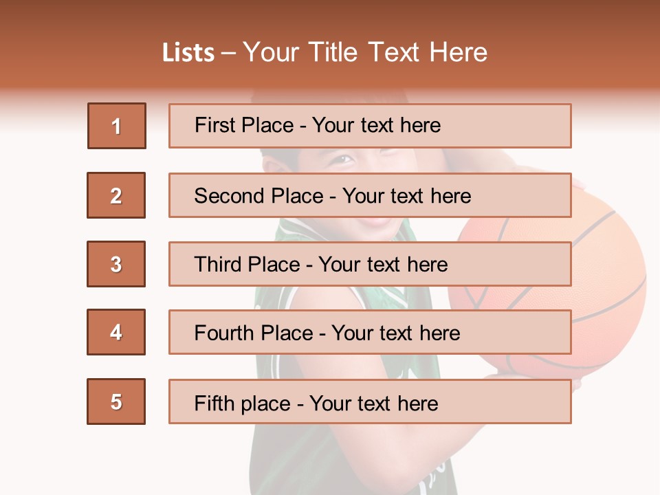 Healthy Ball Player PowerPoint Template