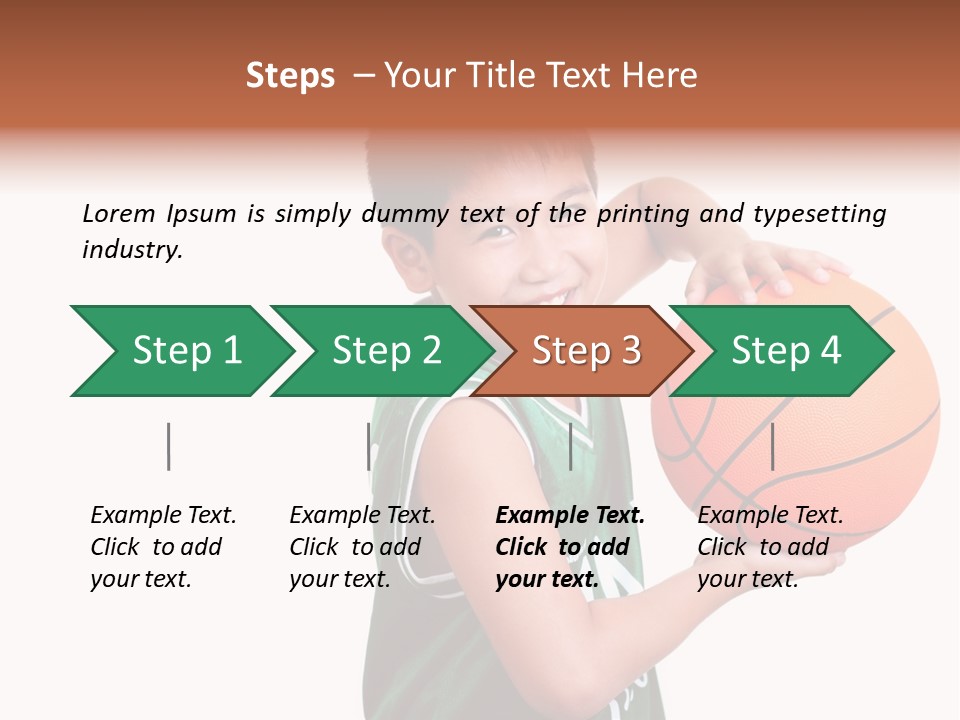 Healthy Ball Player PowerPoint Template