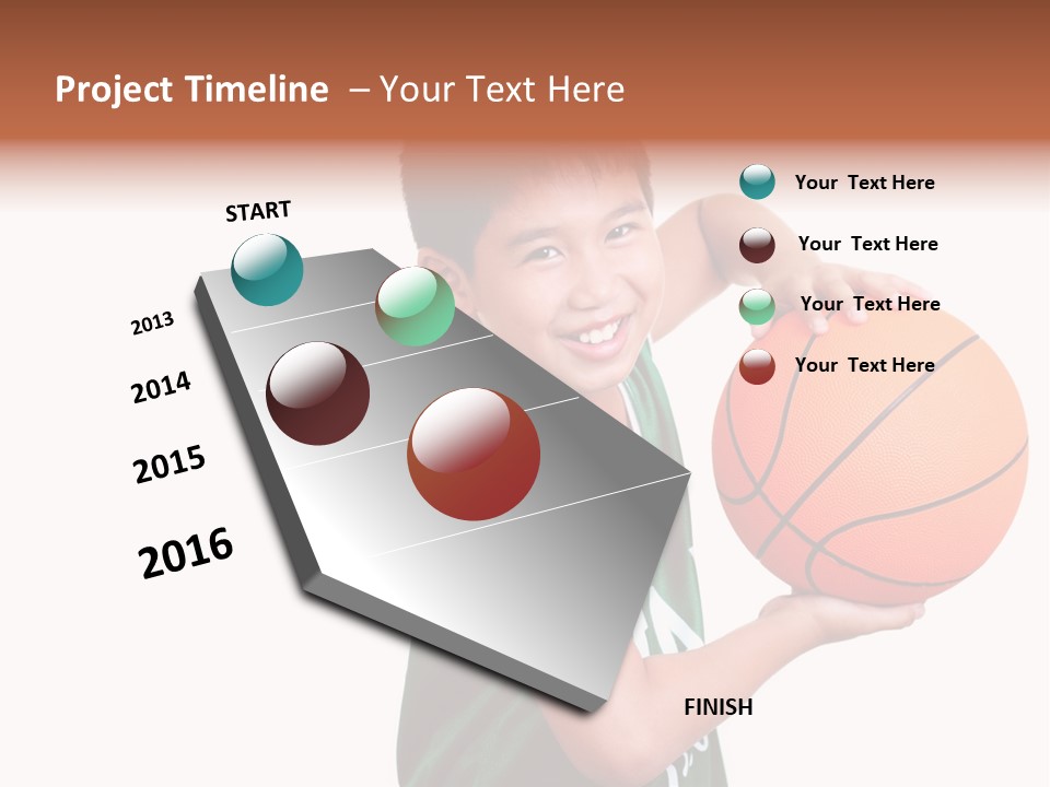 Healthy Ball Player PowerPoint Template