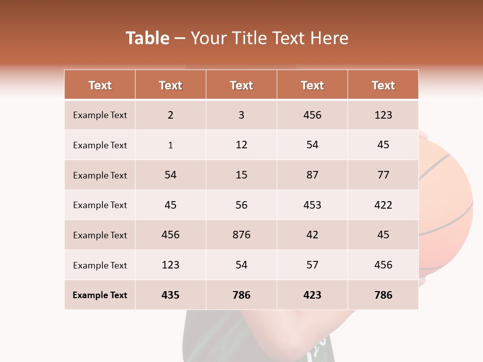 Healthy Ball Player PowerPoint Template