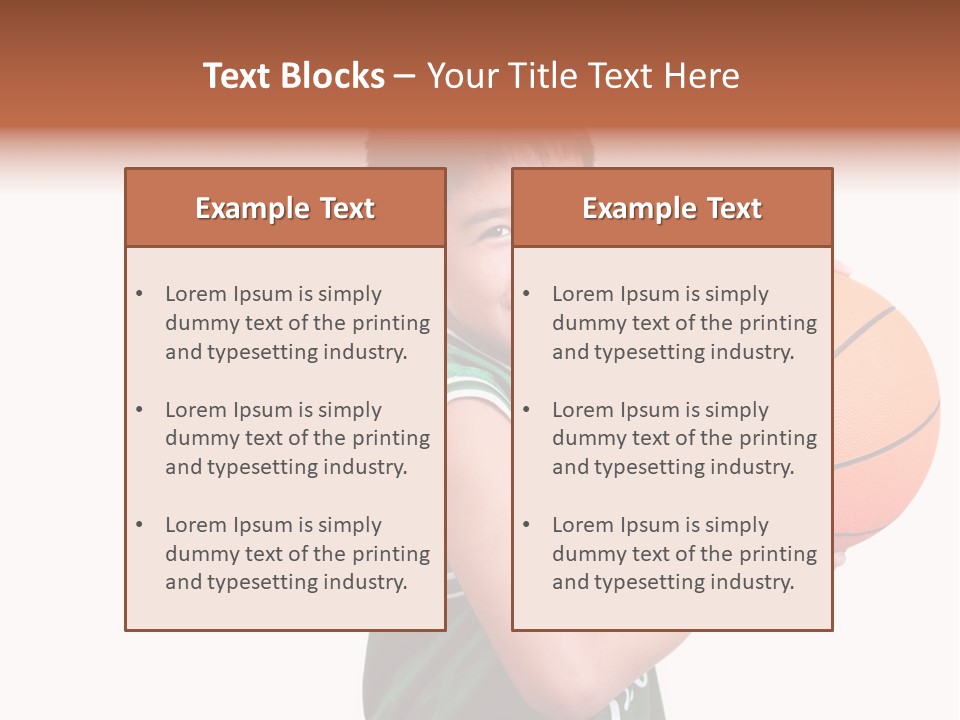 Healthy Ball Player PowerPoint Template