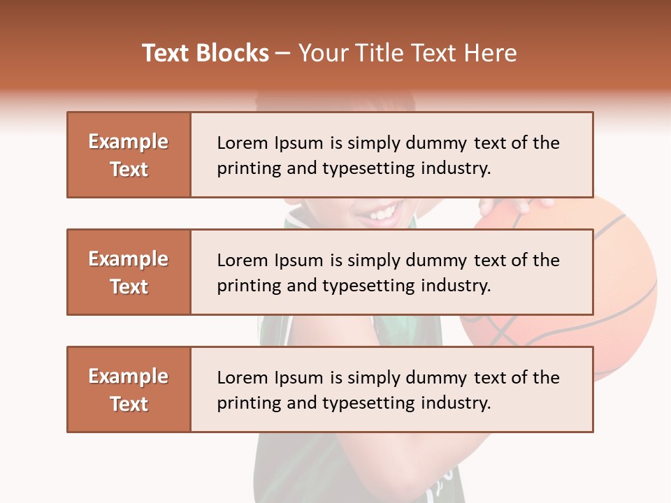 Healthy Ball Player PowerPoint Template