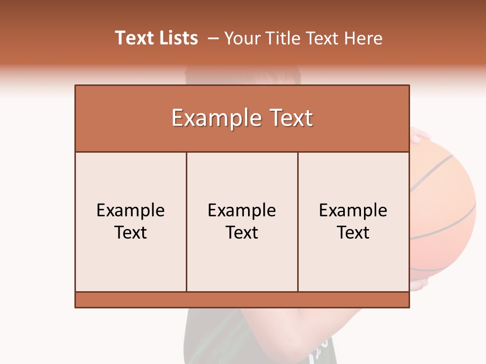 Healthy Ball Player PowerPoint Template