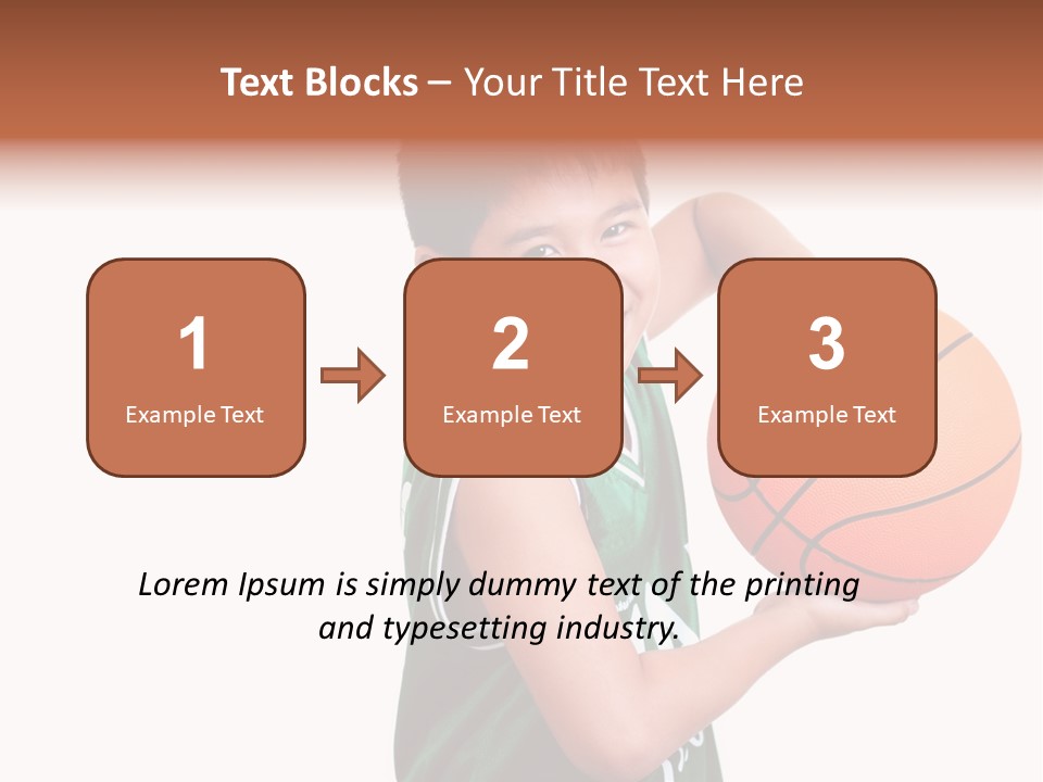 Healthy Ball Player PowerPoint Template