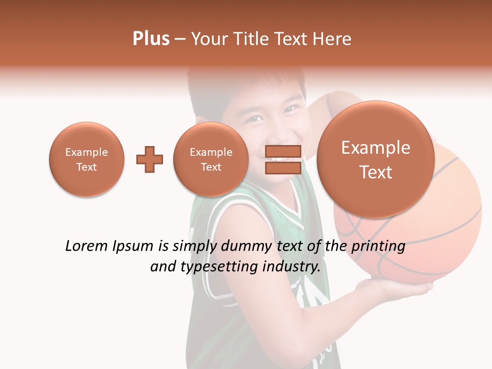 Healthy Ball Player PowerPoint Template