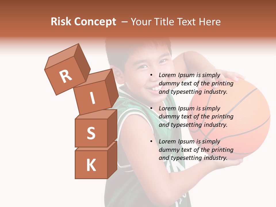 Healthy Ball Player PowerPoint Template