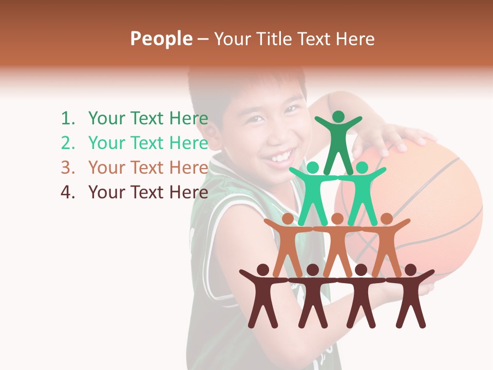 Healthy Ball Player PowerPoint Template