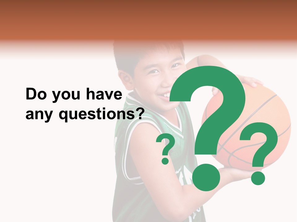 Healthy Ball Player PowerPoint Template