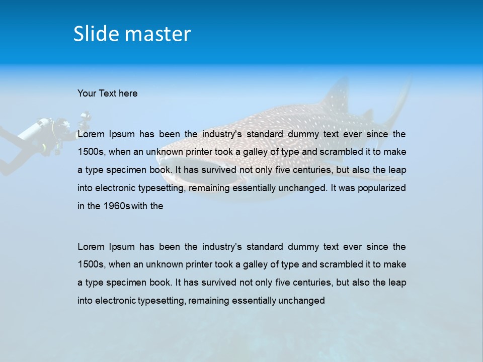 Fish Sea Diving PowerPoint Template