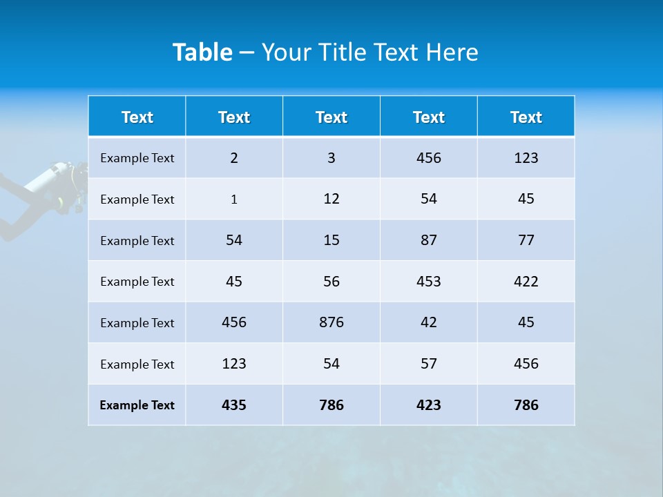 Fish Sea Diving PowerPoint Template