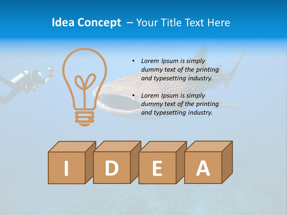 Fish Sea Diving PowerPoint Template