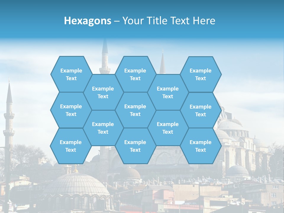 Sky Asian Mosque PowerPoint Template