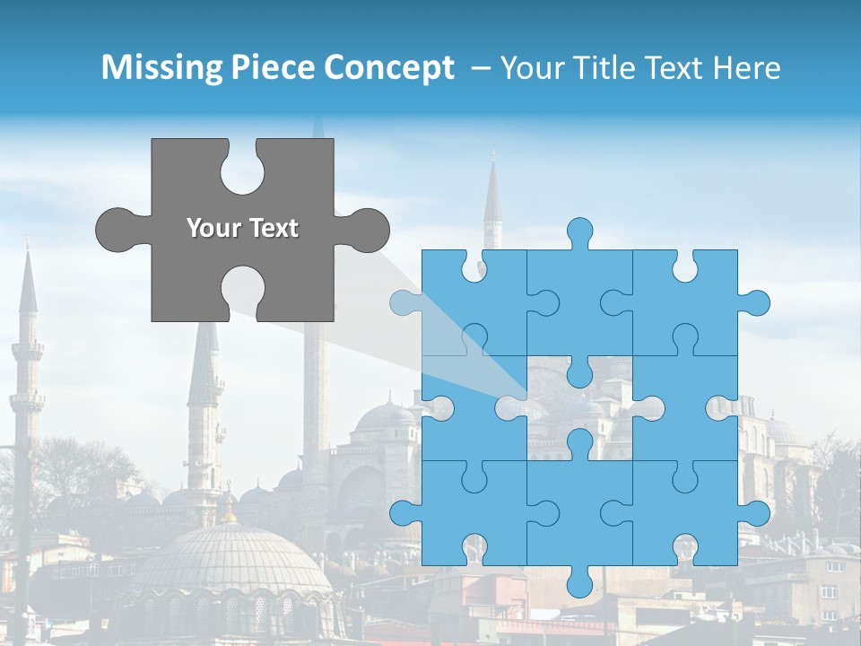 Sky Asian Mosque PowerPoint Template
