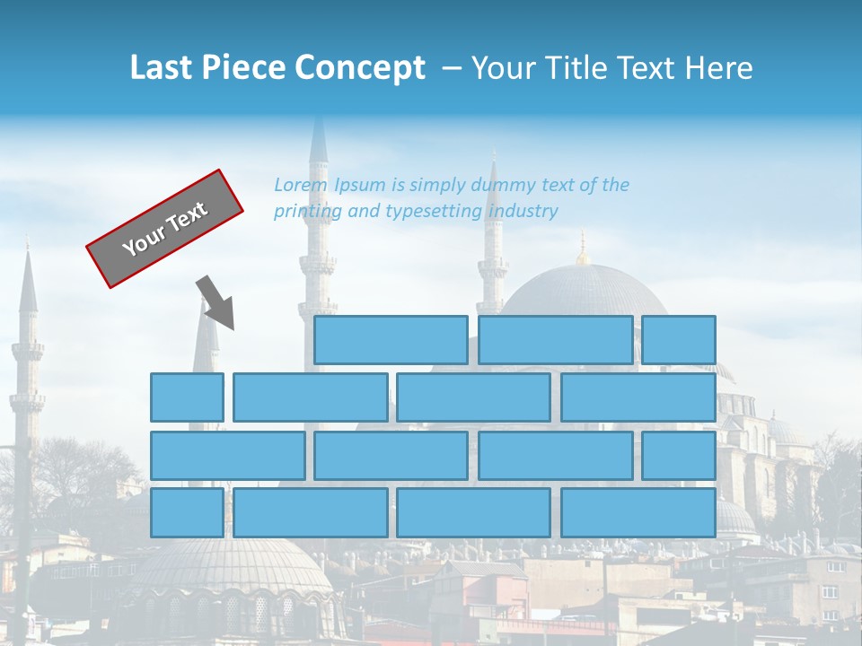Sky Asian Mosque PowerPoint Template