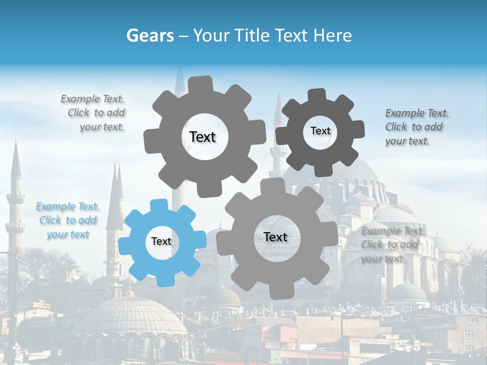 Sky Asian Mosque PowerPoint Template