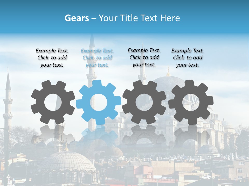 Sky Asian Mosque PowerPoint Template