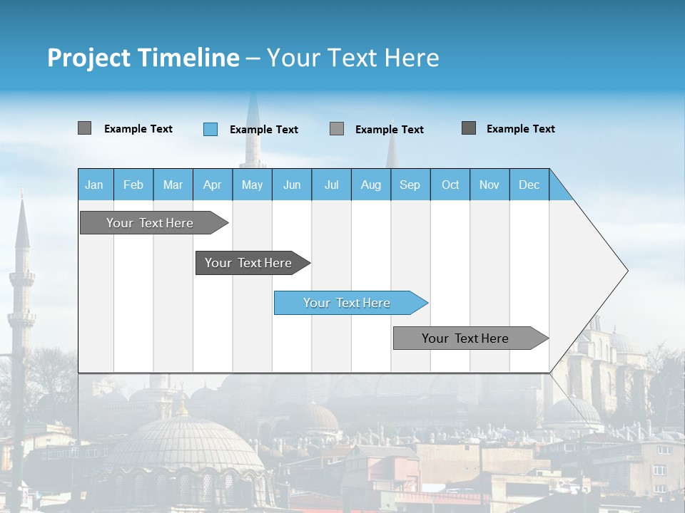 Sky Asian Mosque PowerPoint Template
