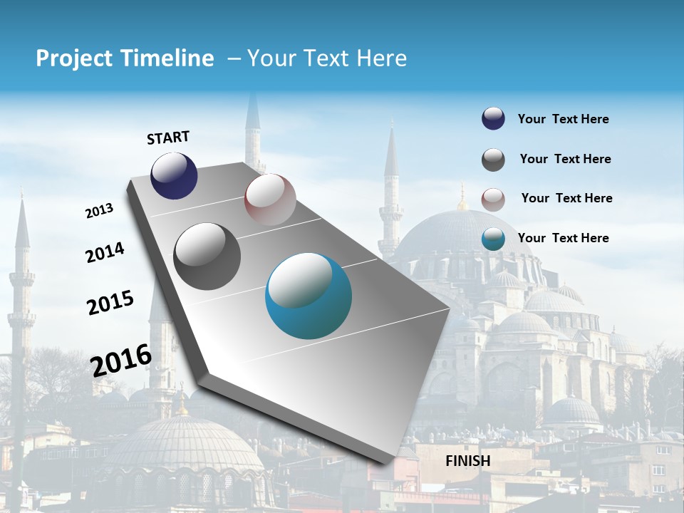 Sky Asian Mosque PowerPoint Template