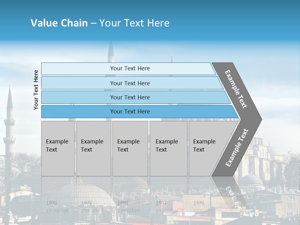 Sky Asian Mosque PowerPoint Template