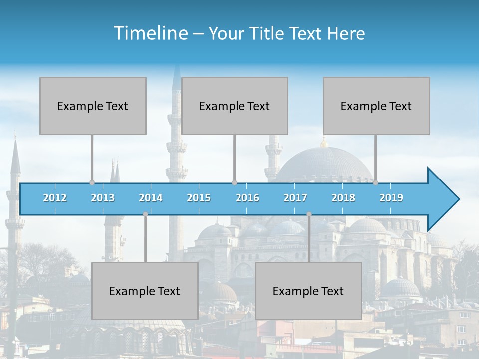 Sky Asian Mosque PowerPoint Template