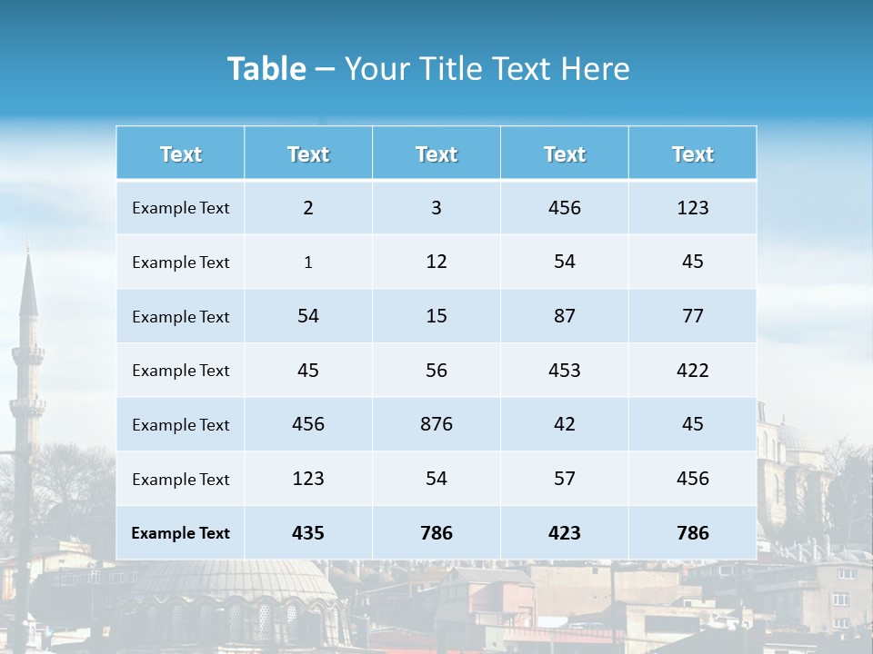 Sky Asian Mosque PowerPoint Template