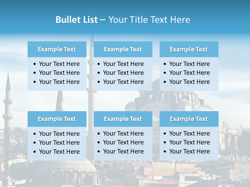 Sky Asian Mosque PowerPoint Template