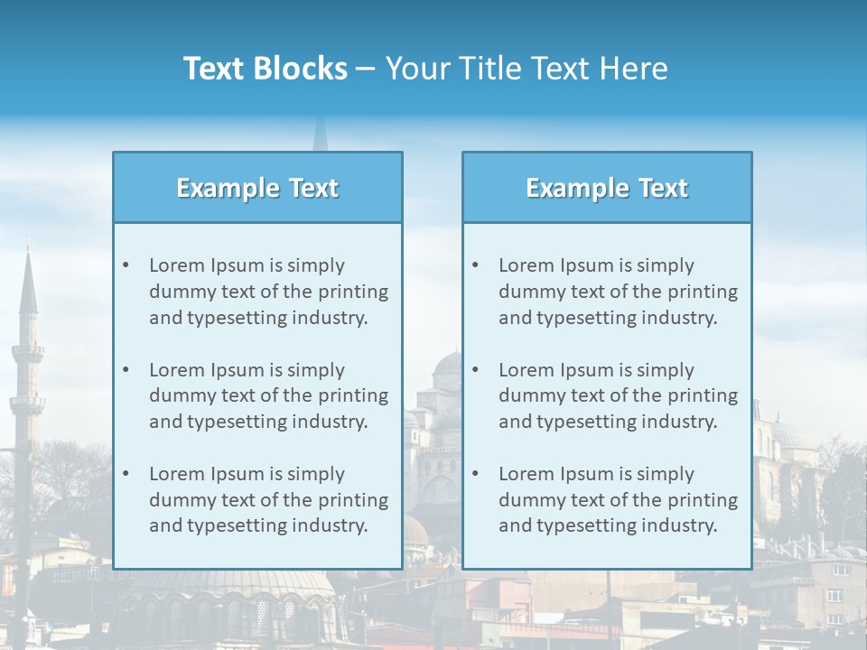 Sky Asian Mosque PowerPoint Template