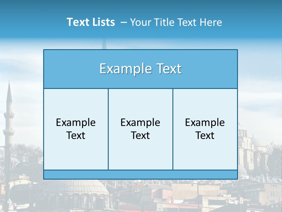 Sky Asian Mosque PowerPoint Template