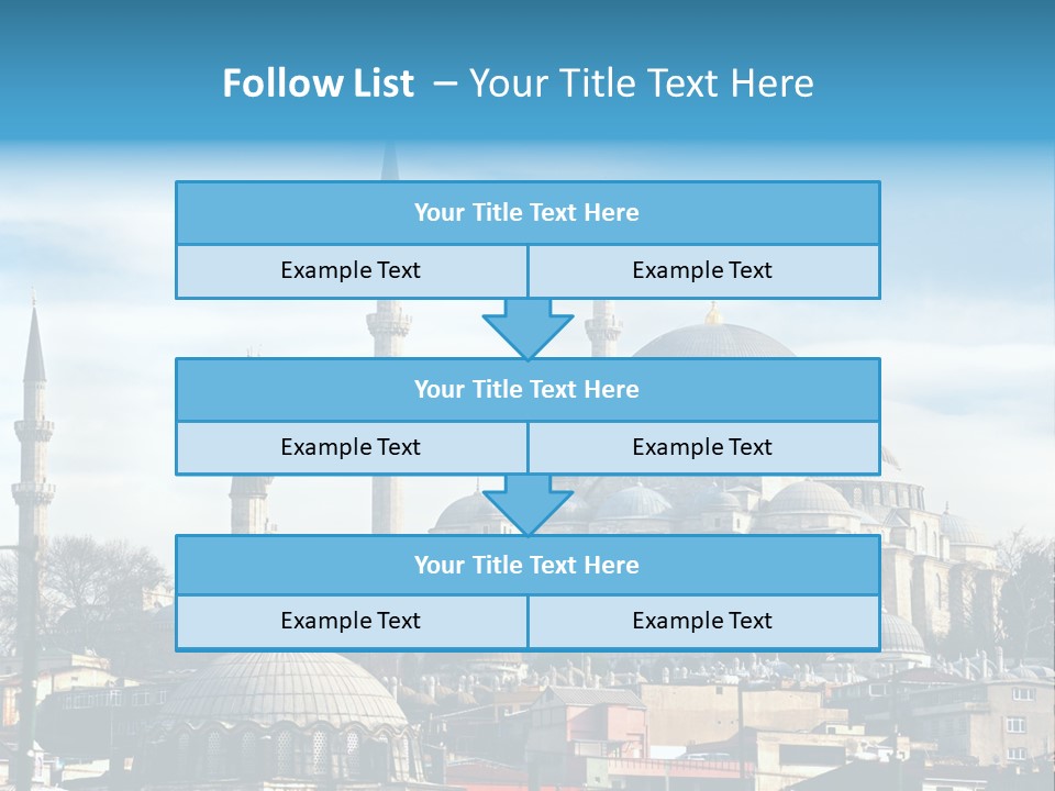 Sky Asian Mosque PowerPoint Template