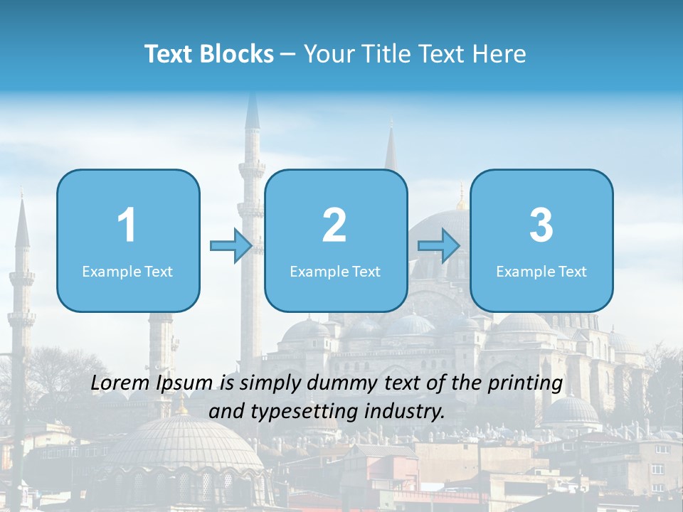 Sky Asian Mosque PowerPoint Template