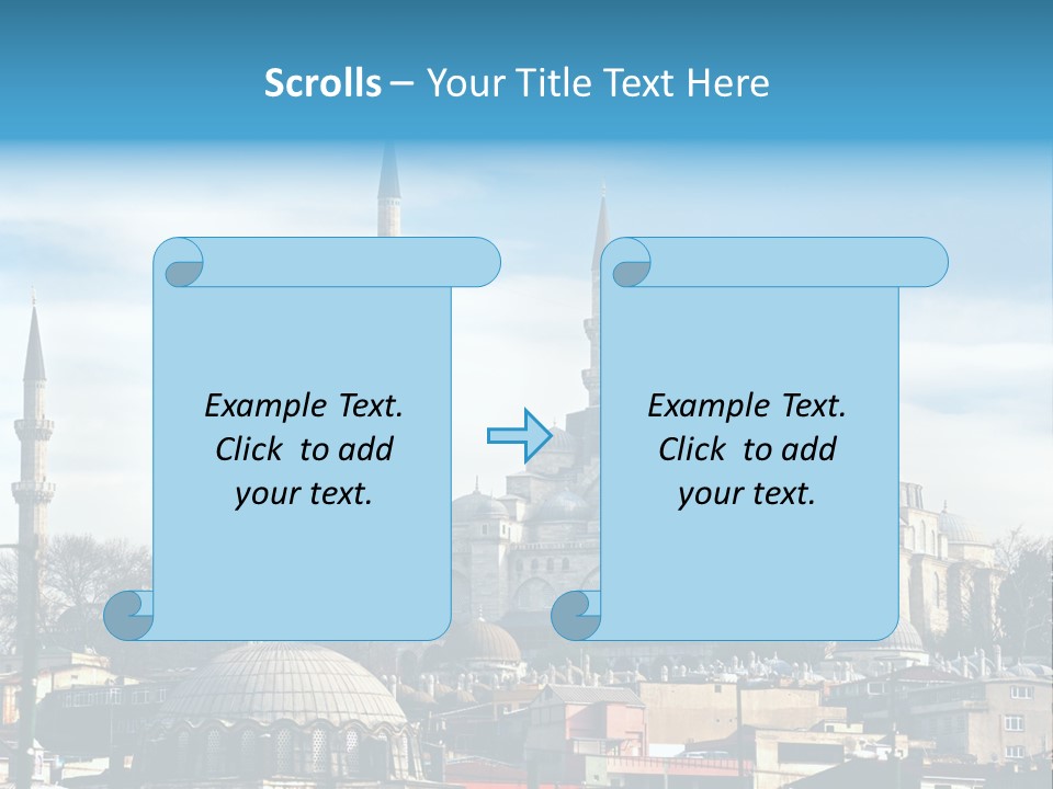 Sky Asian Mosque PowerPoint Template