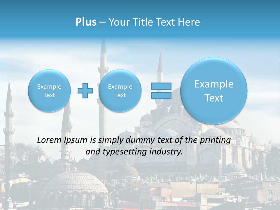 Sky Asian Mosque PowerPoint Template