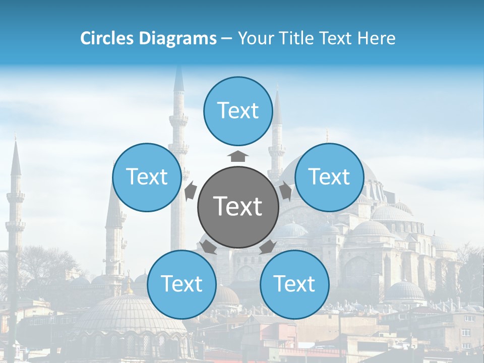 Sky Asian Mosque PowerPoint Template