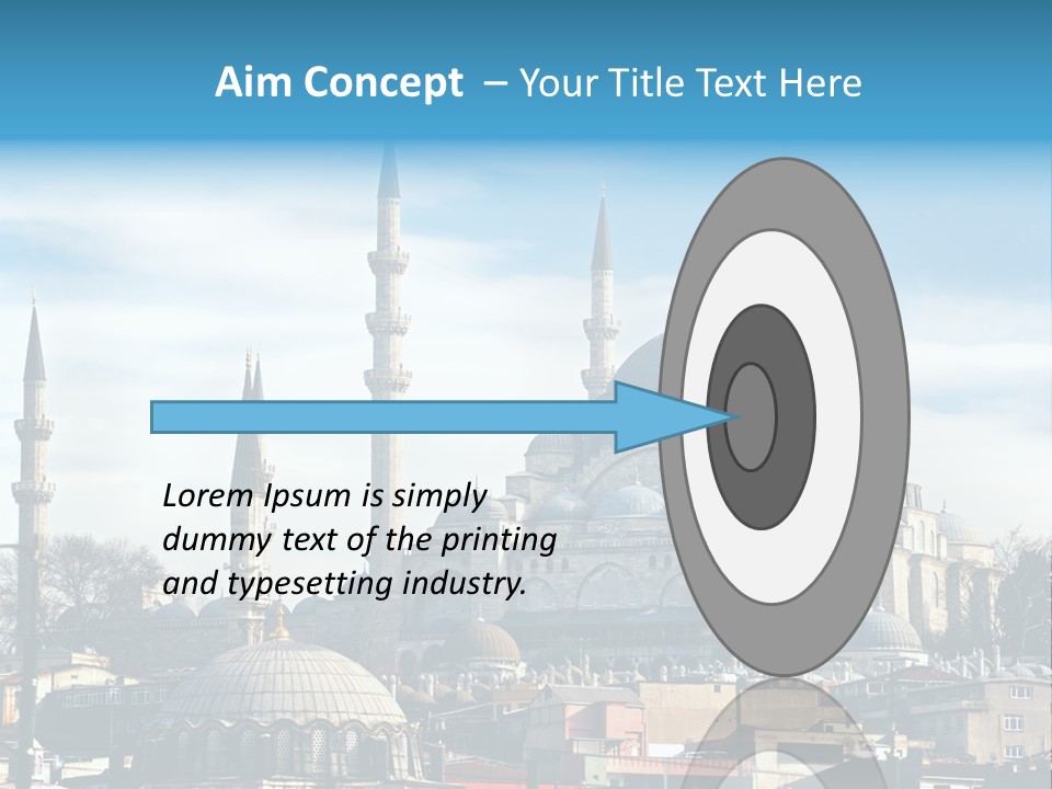 Sky Asian Mosque PowerPoint Template
