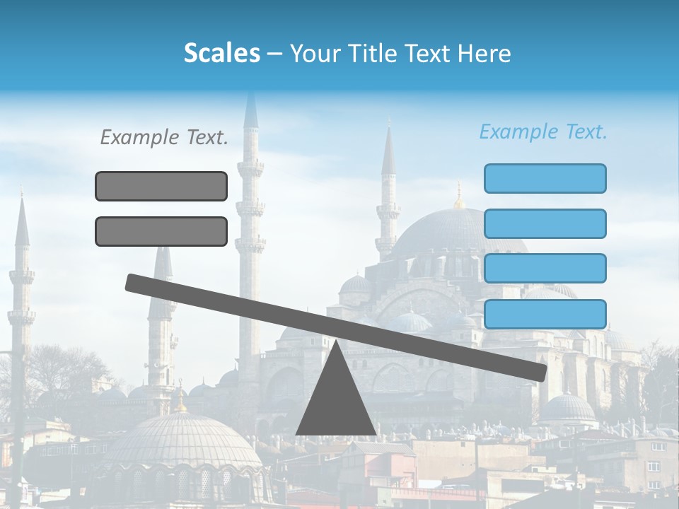 Sky Asian Mosque PowerPoint Template