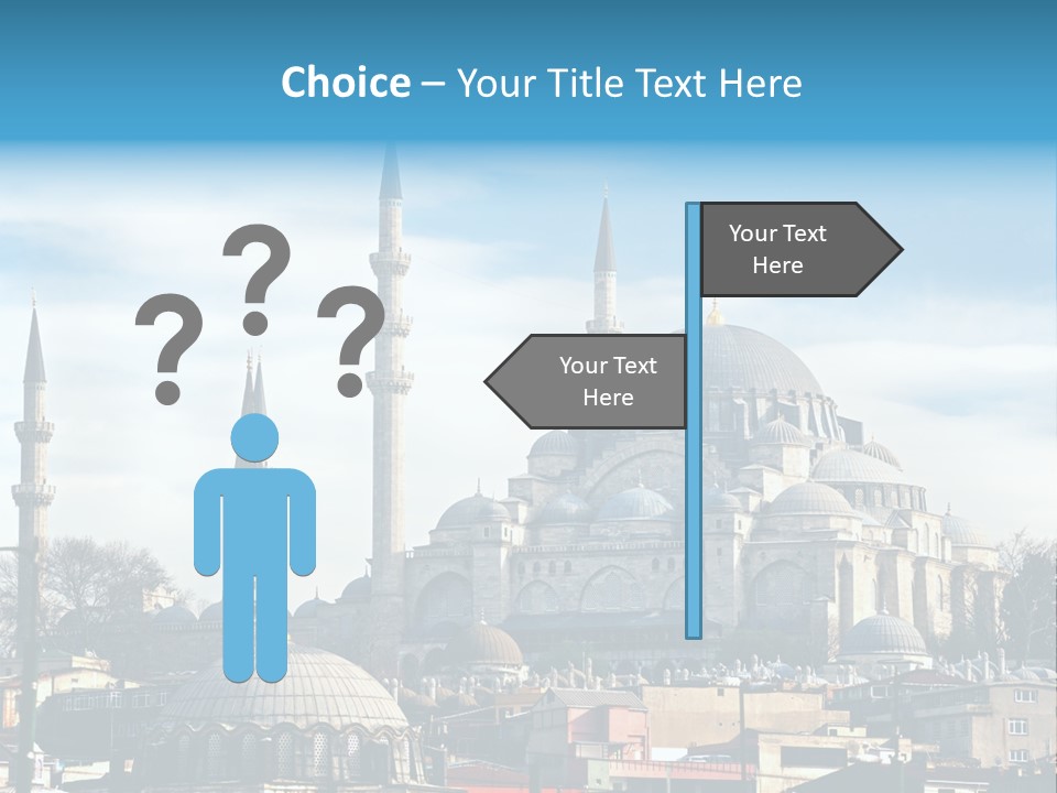 Sky Asian Mosque PowerPoint Template