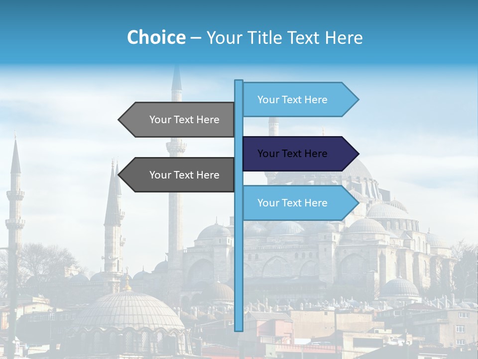 Sky Asian Mosque PowerPoint Template