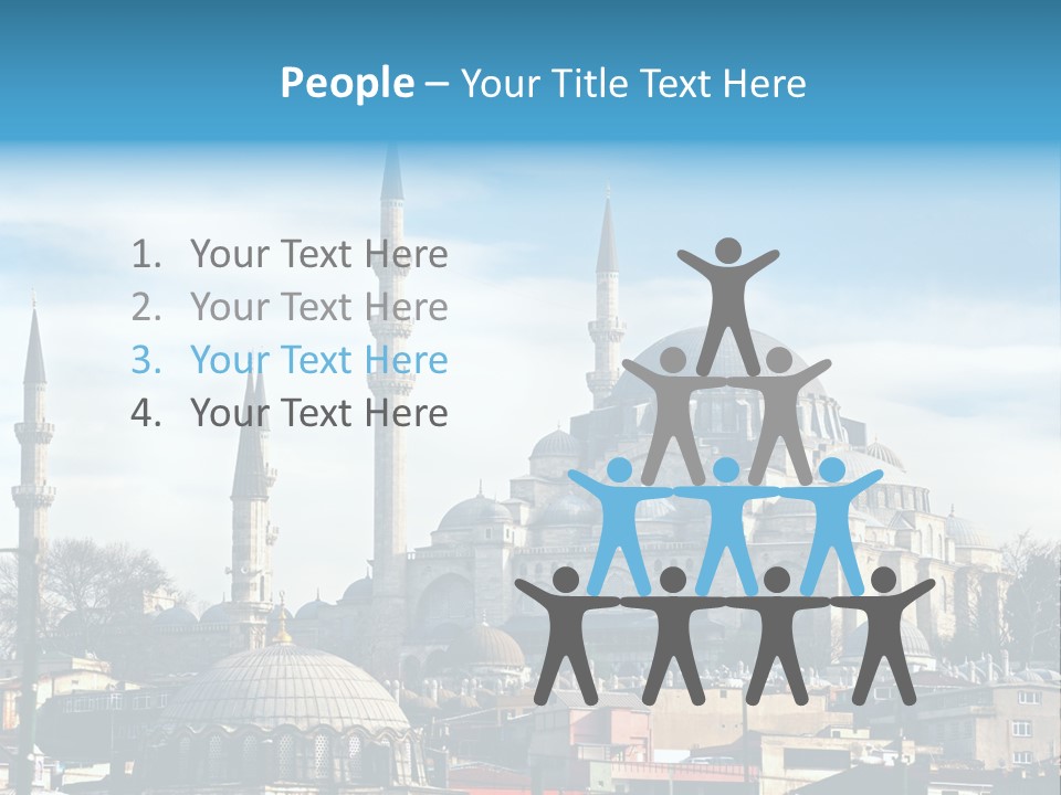 Sky Asian Mosque PowerPoint Template