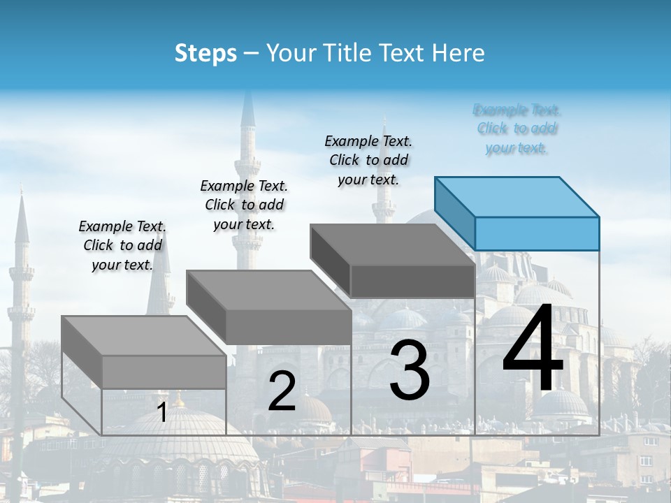 Sky Asian Mosque PowerPoint Template